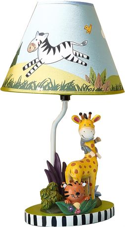 Fantasy Fields - Sunny Safari Animals Thematic Kids Table Lamp