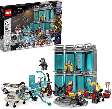 LEGO Marvel Iron Man Armory Toy Building Set 76216