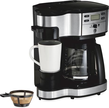 Hamilton Beach 2-Way 12 Cup Programmable Drip Coffee Maker