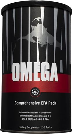 Animal Omega Comprehensive EFA Pack, 30 Day Pack