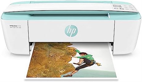 HP DeskJet 3755 Compact All-in-One Wireless Printer - Seagrass Accent (J9V92A)