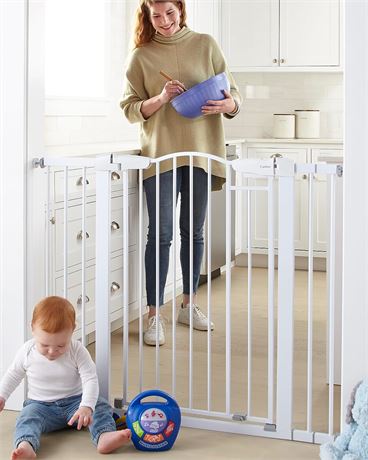 Extra Tall Safety Dog and Baby Gate, 29.7-46" Wide, 36" Tall