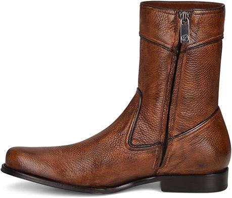 FRANCO CUADRA Men's Boot in Genuine Deer Leather Brown, size 9