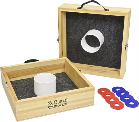 GoSports Premium Birch Wood Washer Toss Game