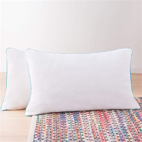 Linenspa Shredded Memory Foam Bed Pillows, 2Pack White