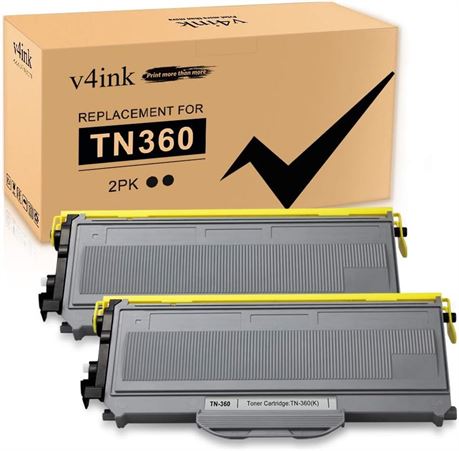 v4ink Compatible Toner Cartridge Replacement for Brother TN360