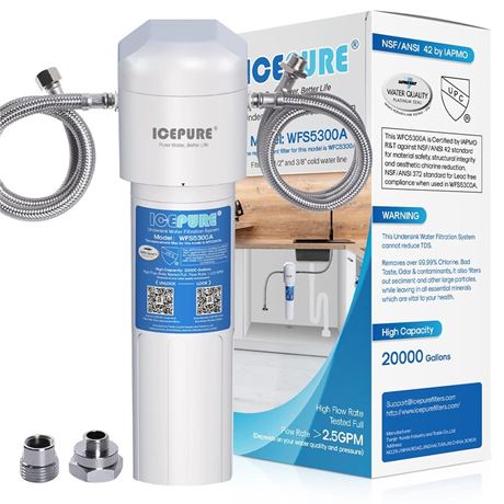 ICEPURE Under Sink Water Filter System Filter model WFS5300A
