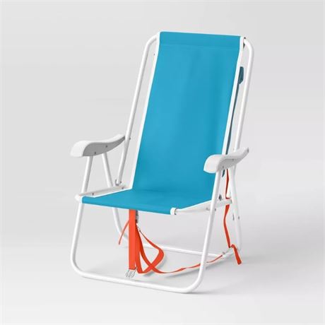 Outdoor Portable Backpack Chair Ocean Floor Dark Blue - Sun Squad�