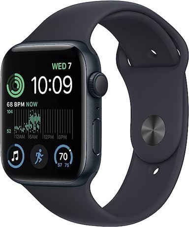 Apple Watch SE (2nd Gen) [GPS 44mm] Smart Watch w/Midnight Aluminum Case