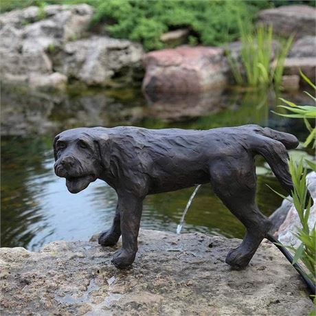 Naughty Dog Pond and Garden Water Fountain