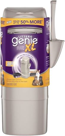 Litter Genie XL Pail, t Litter Box Waste Disposal System for Odor Control