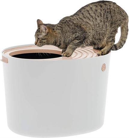 IRIS large Round Top Entry Cat Litter Box