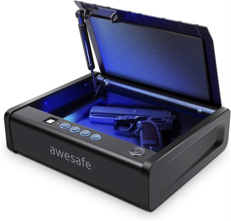 awesafe Gun Safe, Biometric Gun Safe for Pistols