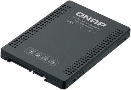 QNAP Dual M.2 SATA SSD to 2.5� SATA RAID Adapter Converter