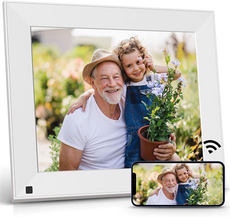 NexFoto Smart WiFi White Digital Picture Frame