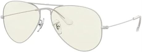 RAY-BAN Aviator Blue Light Clear Evolve, Grey