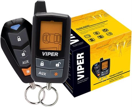 Viper 5305V 2 Way LCD Vehicle Car Alarm Keyless Entry Remorte Start System