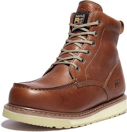 Timberland PRO mens Timberland Pro 6" Wedge Work Boot, Rust, 11.5 Wide US