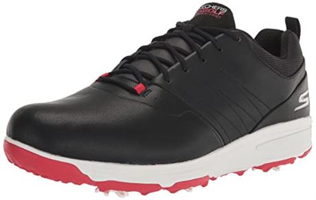 Skechers mens Torque Pro Waterproof Golf Shoe, Black/Red, 10 US