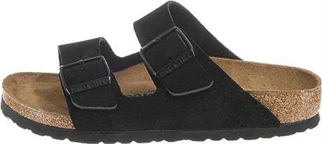 Birkenstock Unisex Arizona Sandals, Black, Size 10