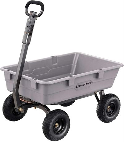 Gorilla Carts 800 Pound Capacity Wheelbarrow Wagon