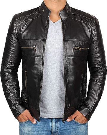 Blingsoul Leather Jacket - Black - Medium