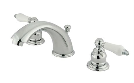 VICTORIAN KB971B TWO-HANDLE 3-HOLE DECK MOUNT BATHROOM FAUCET - Chome