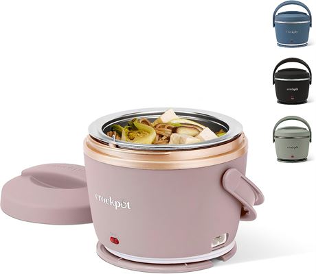 Crockpot Electric Lunch Box, 20-Ounce, Blush Pink