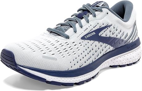 Brooks Ghost 13 White/Grey/Deep Cobalt - 11.5