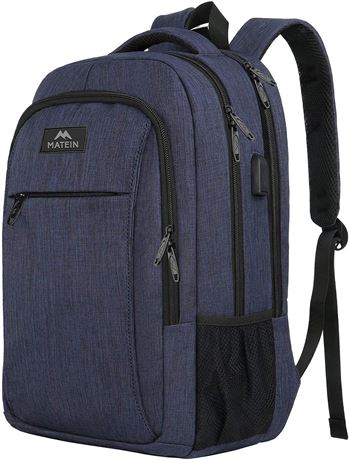Matein Slim Travel Laptop Backpack, Blue