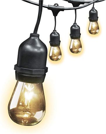 Feit Electric 30 Foot Heavy-Duty Weather Resistant Indoor/Outdoor String Lights