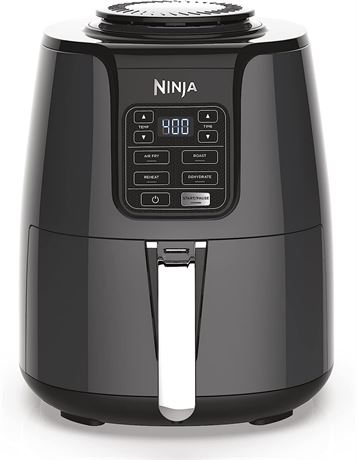Ninja AF101 Air Fryer, 4 Quart Capacity, & High Gloss Finish, Grey