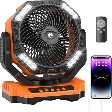 Rechargeable Camping Fan, Battery Operated Fan