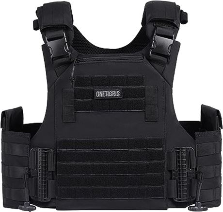 OneTigris FYR Tactical Vest, Quick Release Vest Adult, Medium