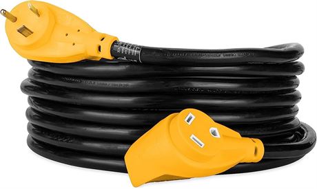 Camco PowerGrip 30-Amp Camper/RV Extension Cord, 25-Feet
