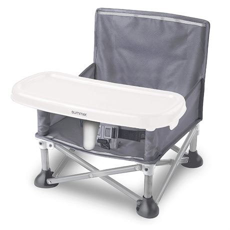 Summer Pop IN Sit Portable Booster Chair, Gray