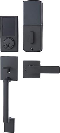 Amazon Basics Electronic Touchscreen Deadbolt Door Lock W/ Handle, Matte Black