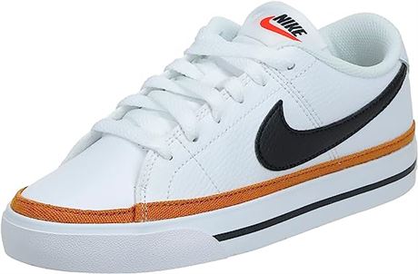 NIKE Women's Court Legacy Sneaker, White/Desert Ochre/Team Orange/Black, 5.5