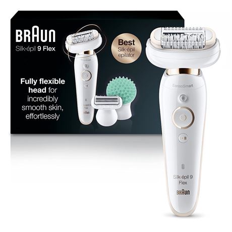 Braun Epilator Silk-epil 9 9-020 with Flexible Head, Facial Hair Removal