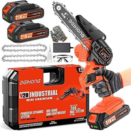 Mini Chainsaw Cordless 6-Inch with 1 Battery