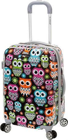 Rockland Vision Hardside Spinner Wheel Luggage, Multicolor, Carry-On 20-Inch