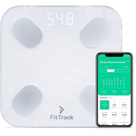 FitTrack Dara Smart BMI Digital Bluetooth Glass Scale