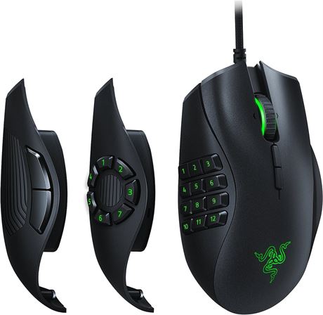 Razer Naga Trinity Gaming Mouse, Black, RGB