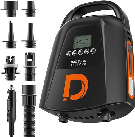 Dskeuzeew Rechargeable Paddle Board Pump