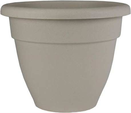 The HC Companies 10" Caribbean Round Planter - Cottage Stone - 10 Pack