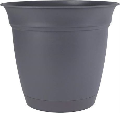 The HC Companies 10 Inch Eclipse Round Planter with Saucer - Set of 10