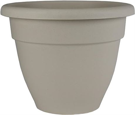 The HC Companies 10" Caribbean Round Planter - Cottage Stone - 10 Pack