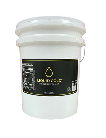 HRR Enterprises Inc.,Liquid Gold Premium Beef Tallow, 5 Gallons