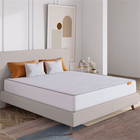 Sweetnight 4 Inch King Size Mattress Topper with Waterproof Mattress Protector