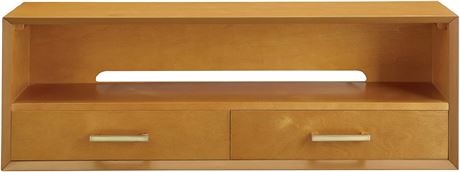 Classic Brands Canton 2 Drawer Top Storage Hutch, Honey